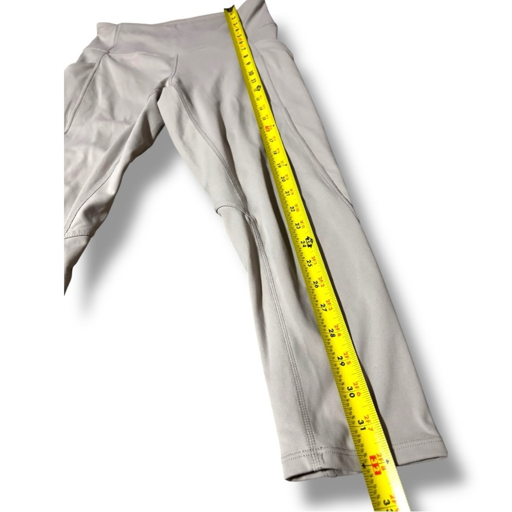 Danskin Women's Beige High Waisted Side Pocket Ankle Length Active Leggings - Picture 6 of 14